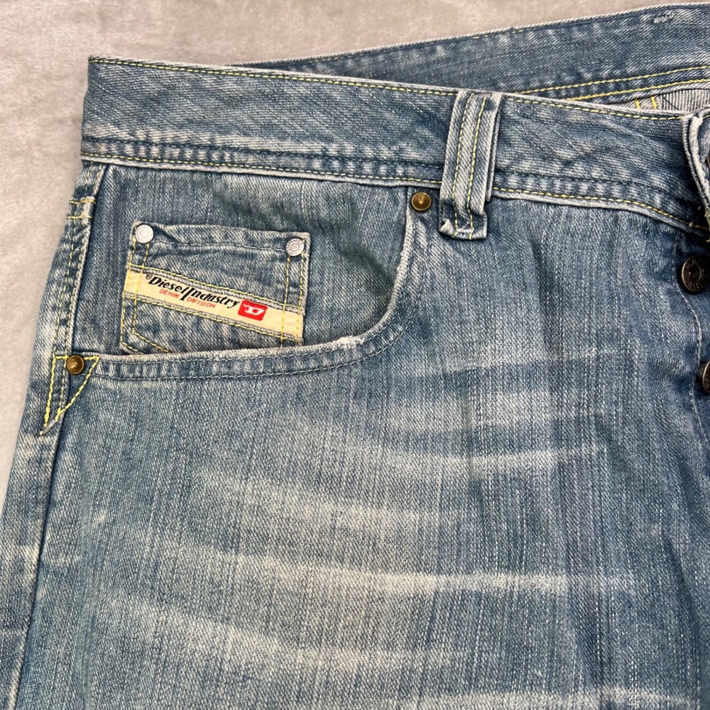 Diesel Rolan Jeans Mens 38x30 Blue Medium Wash Straight Leg Made In Italy Denim - Picture 4 of 15